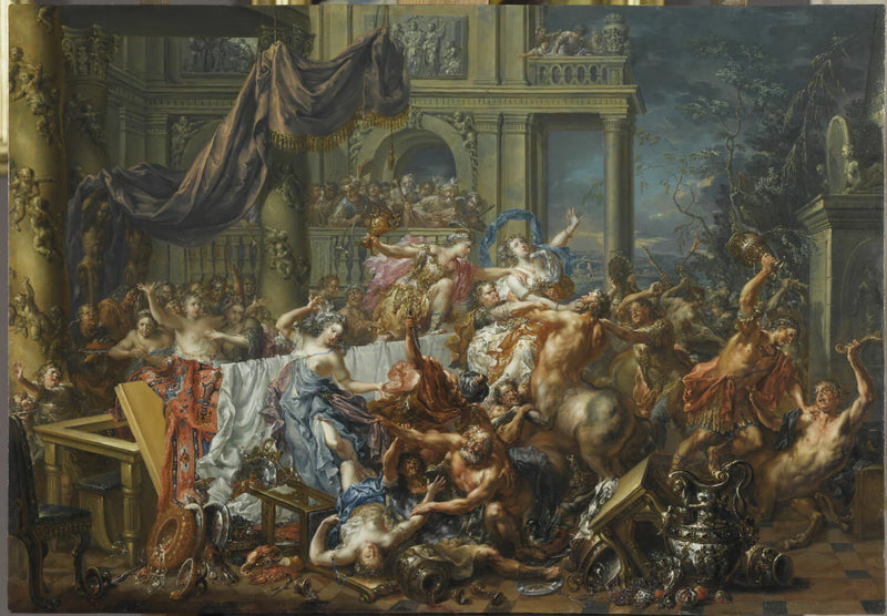 Le Combat des Centaures et des Lapithes - Johann Georg Platzer
