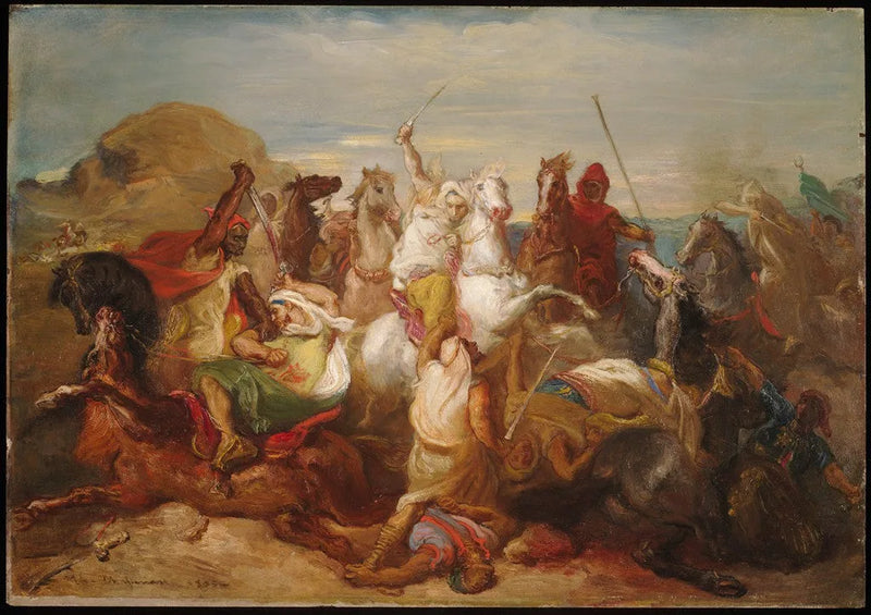 Kampf der arabischen Reiter - Théodore Chassériau