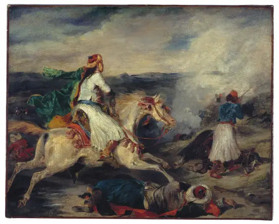Kampf des Giaour und des Paschas - Eugène Delacroix