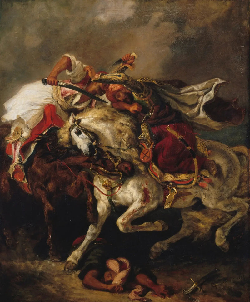 Kampf des Giaour und des Pascha - Eugène Delacroix