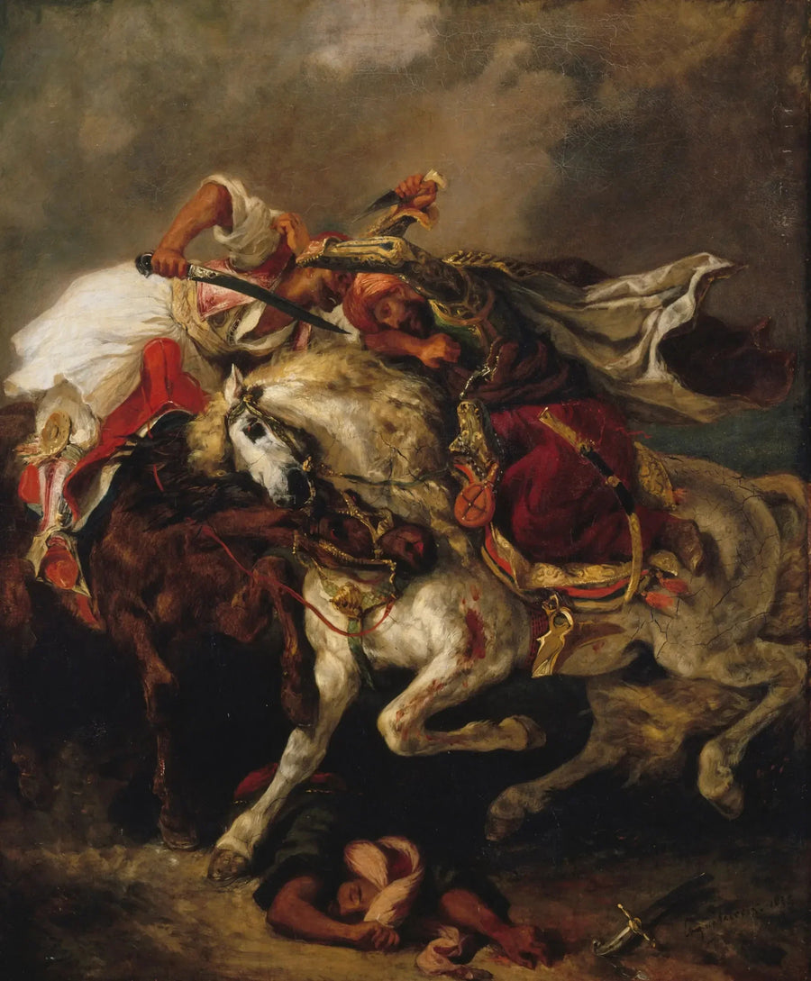 Kampf des Giaour und des Pascha - Eugène Delacroix