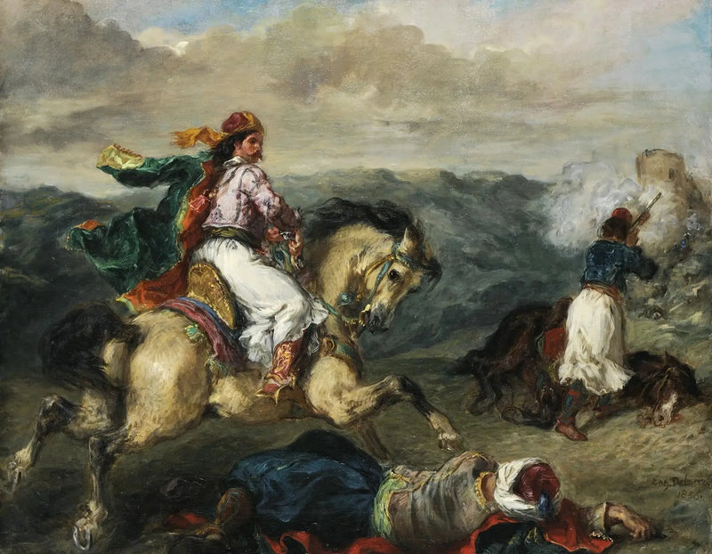 Kampf zwischen Griechen und Türken - Eugène Delacroix