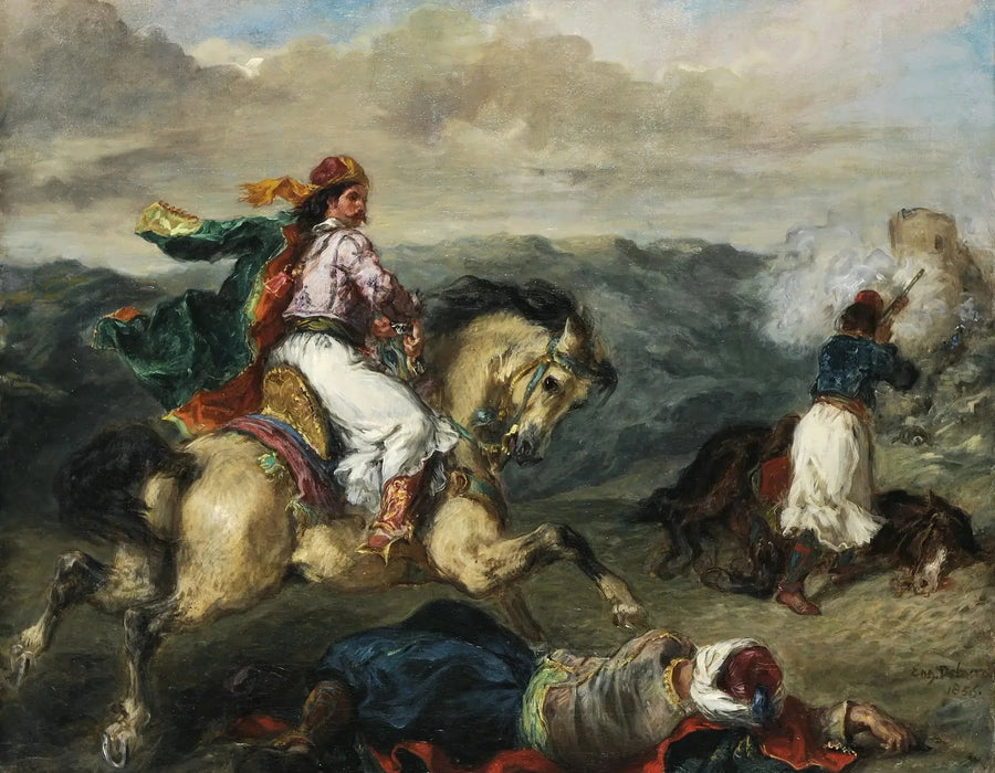 Kampf zwischen Griechen und Türken - Eugène Delacroix
