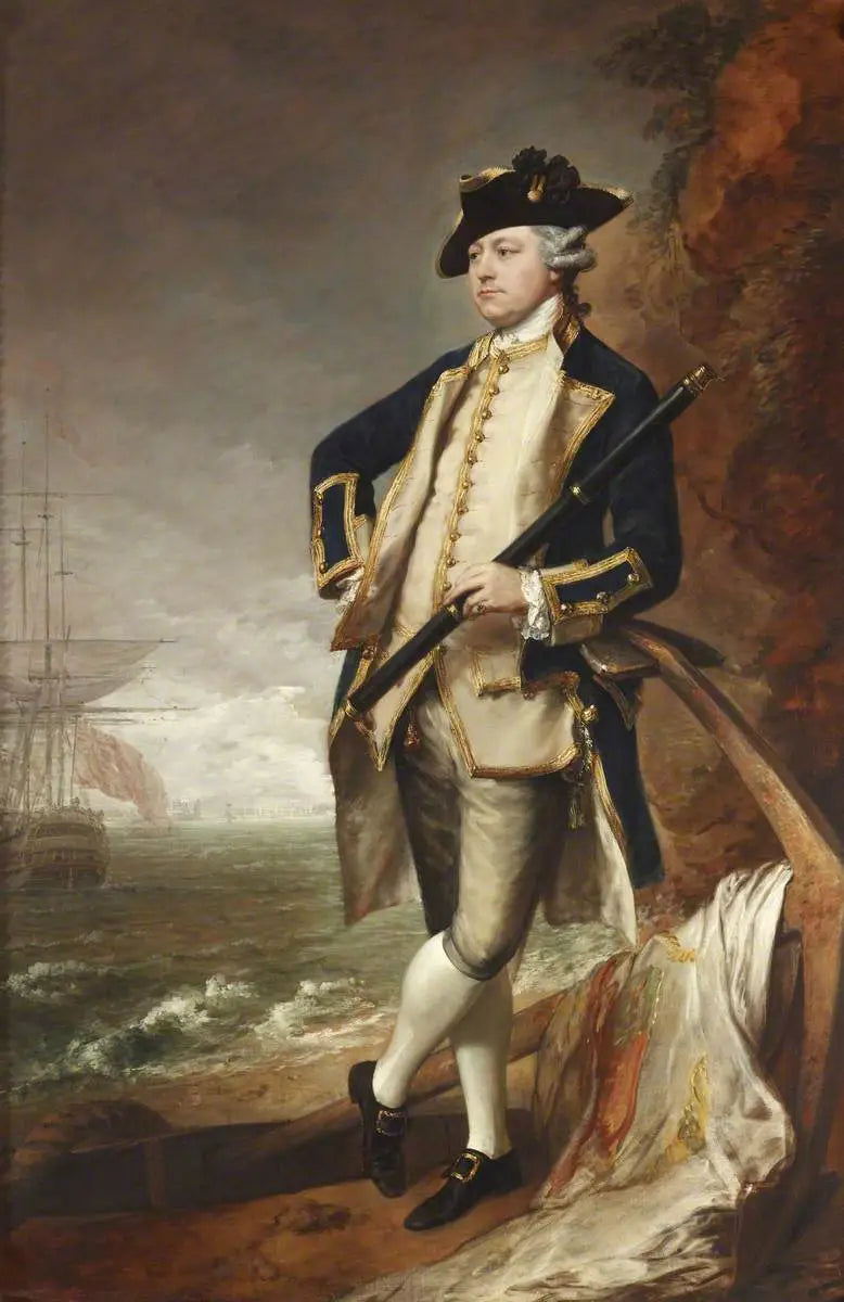 Commodore der ehrenwerte Augustus Hervey, später Vizeadmiral und 3. Earl of Bristol (1724-1779) - Thomas Gainsborough