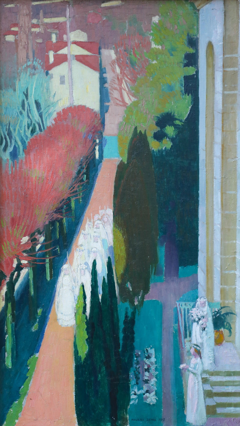 Kommunikationen auf der Terrasse des Priorats - Maurice Denis