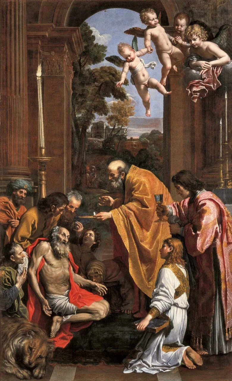 Kommunion des heiligen Hieronymus - Domenichino