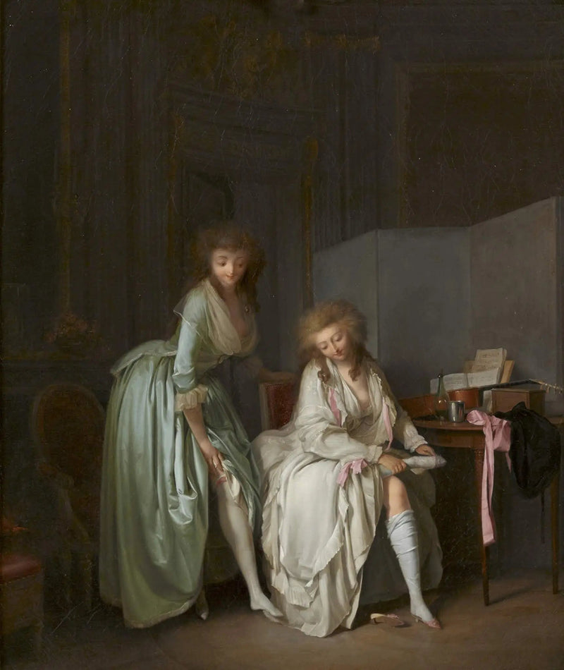 Vergleich der kleinen Füße - Louis-Léopold Boilly