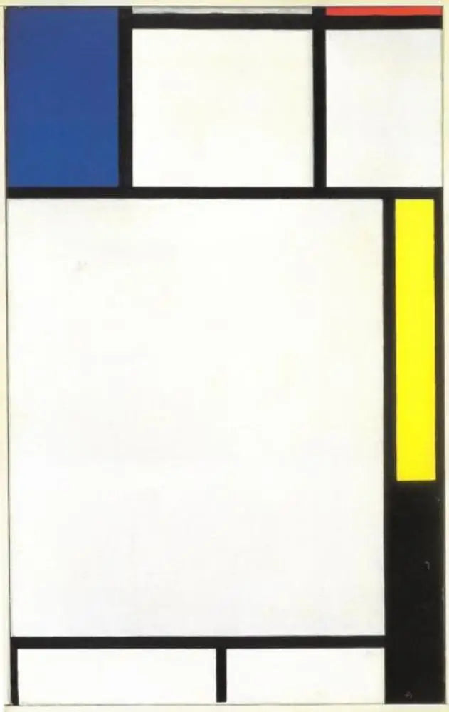 Komposition mit Blau, Rot, Gelb und Schwarz - Piet Mondrian