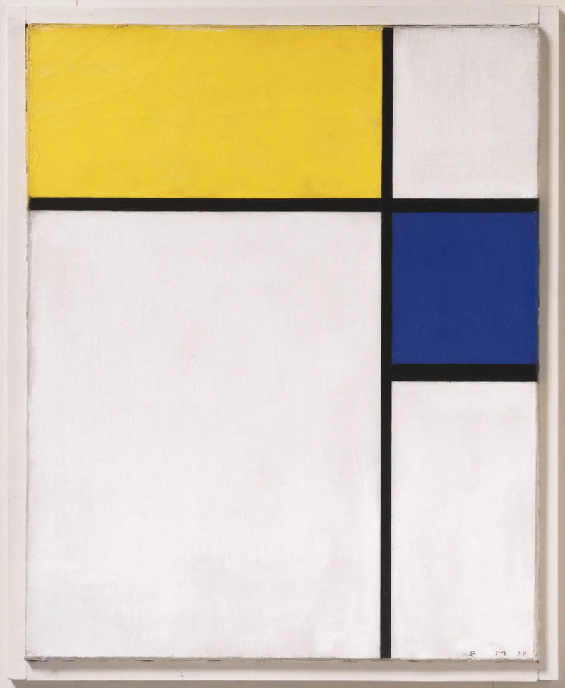 Komposition mit Blau und Gelb - Piet Mondrian