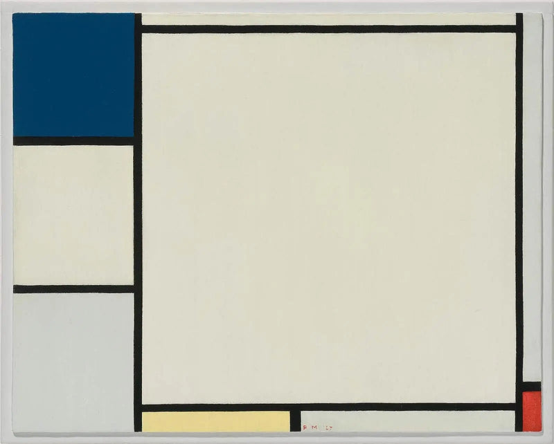 Komposition mit Blau, Gelb und Rot - Piet Mondrian