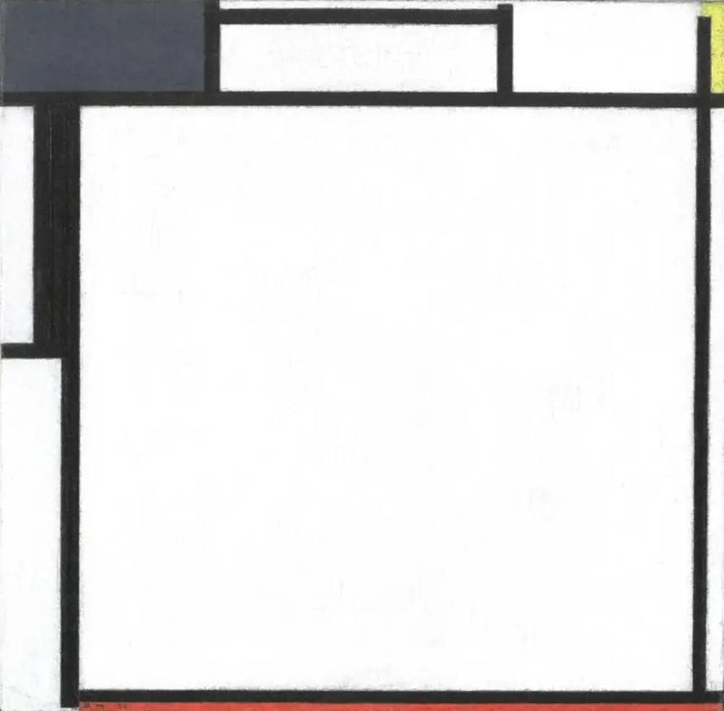 Komposition mit Blau, Gelb, Schwarz und Rot - Piet Mondrian