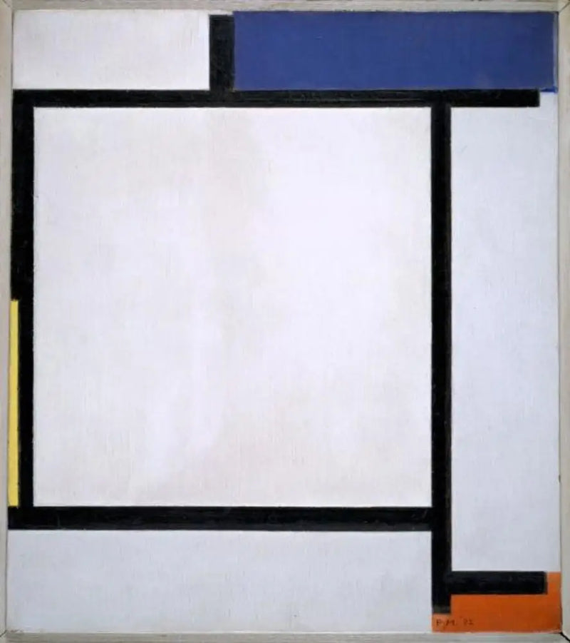 Komposition mit Blau, Schwarz, Gelb und Rot - Piet Mondrian