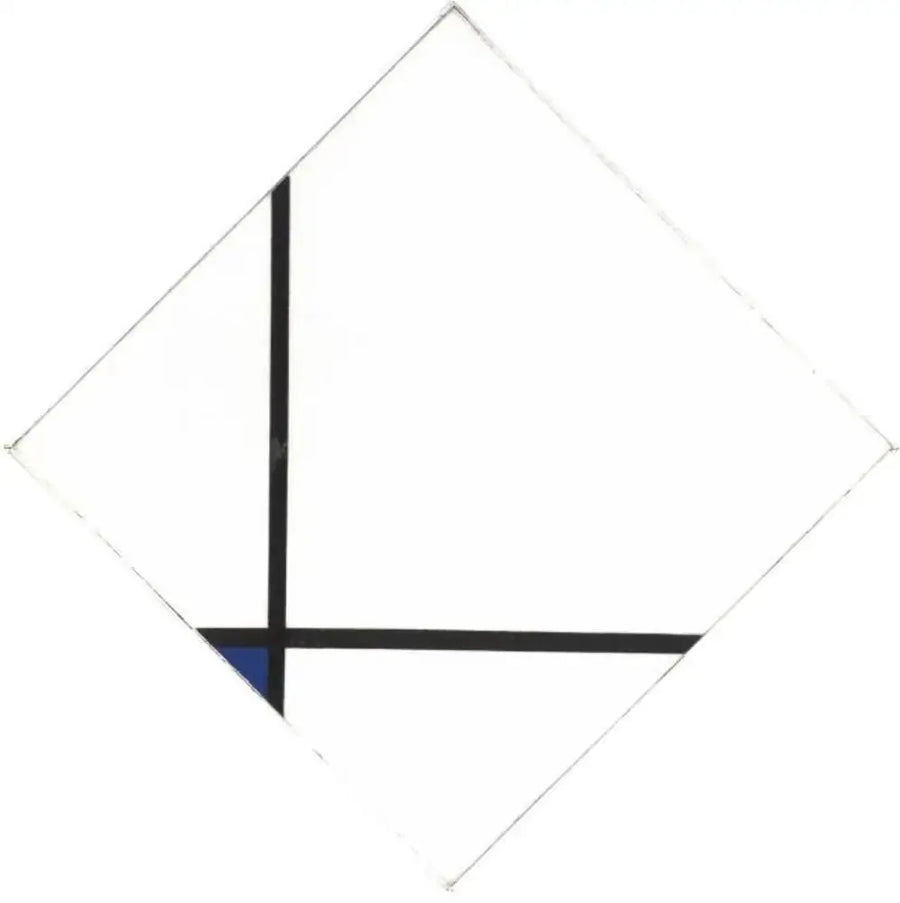 Komposition mit Blau - Piet Mondrian