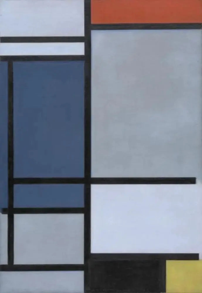 Komposition mit Rot, Blau, Schwarz, Gelb und Grau - Piet Mondrian