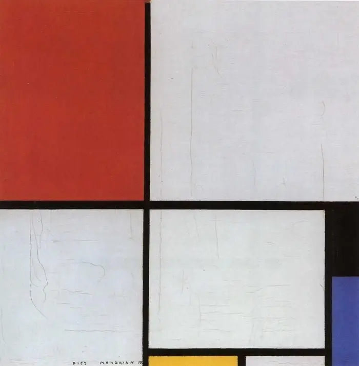 Komposition mit Rot, Schwarz, Blau und Gelb - Piet Mondrian