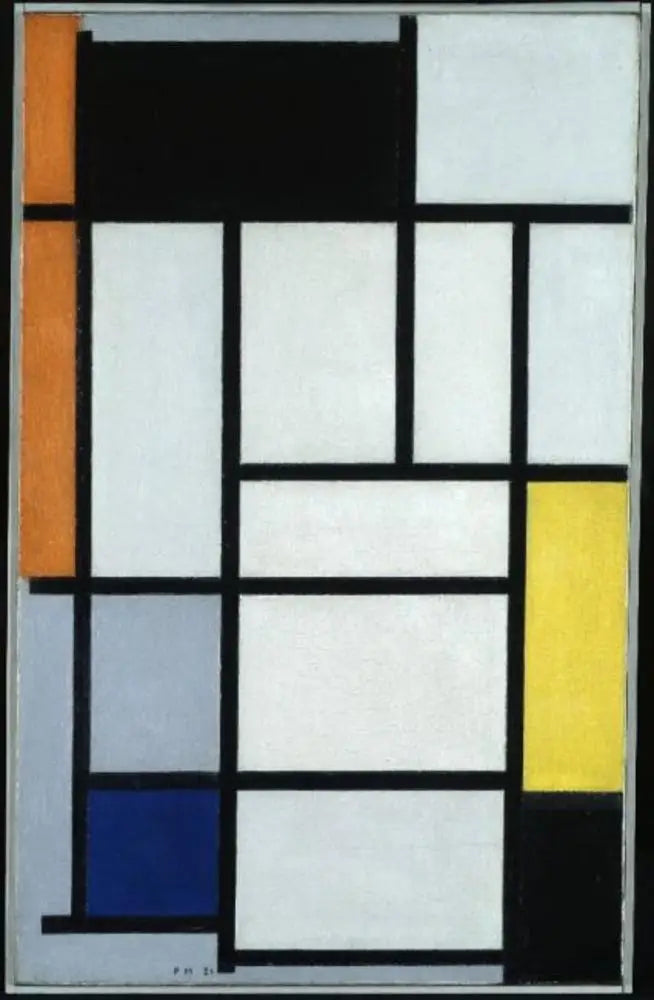 Komposition mit Rot, Schwarz, Gelb, Blau und Grau - Piet Mondrian