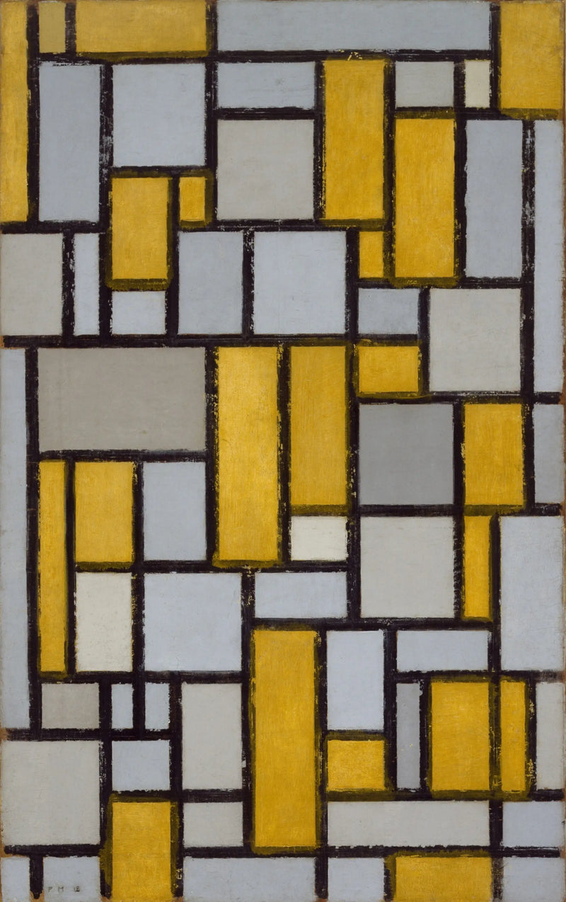 Komposition mit Gitter 1 - Piet Mondrian