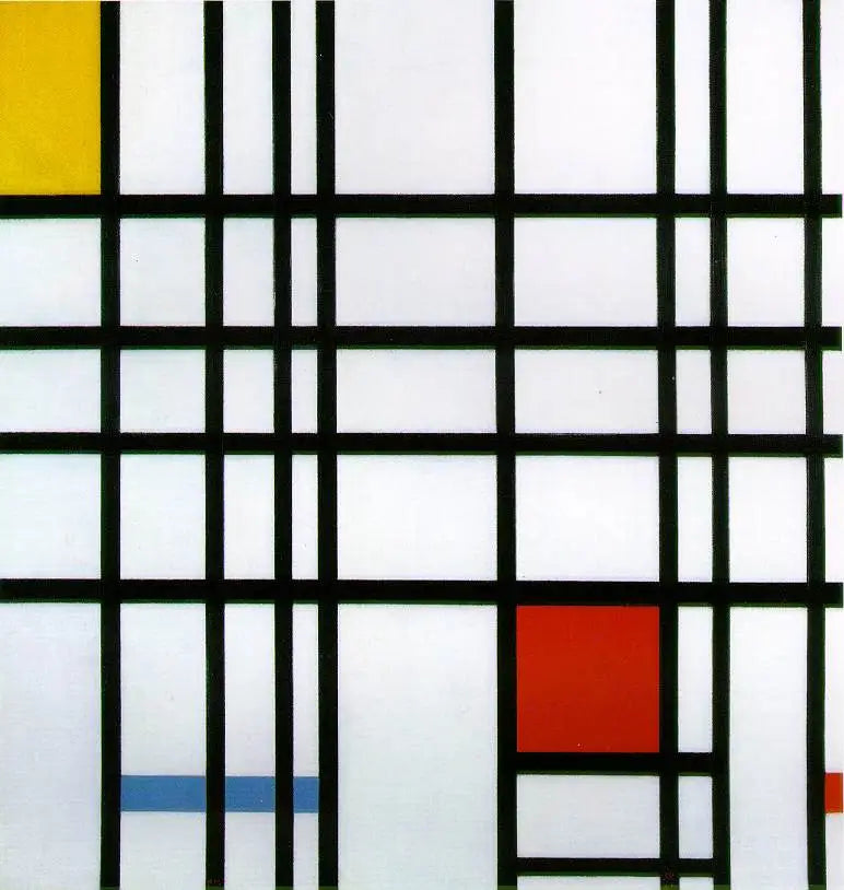 Komposition mit Gelb, Blau und Rot - Piet Mondrian