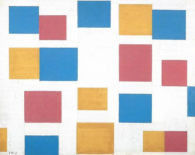 Komposition mit Farbflächen 4 - Piet Mondrian