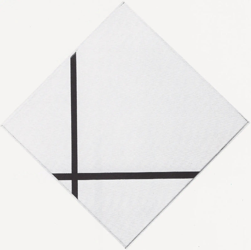 Rautenkomposition mit zwei Linien - Piet Mondrian