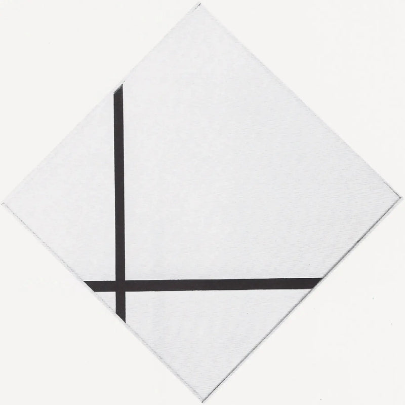 Rautenkomposition mit zwei Linien - Piet Mondrian
