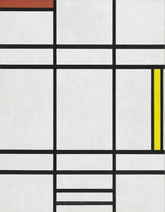 Komposition in Weiß, Rot und Gelb - Piet Mondrian