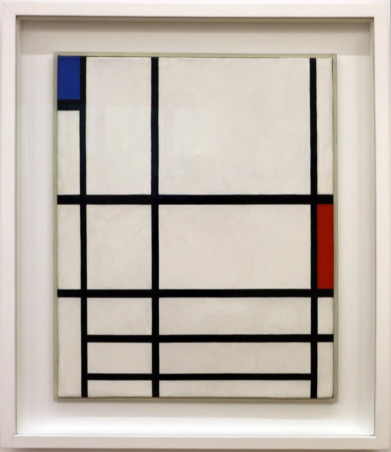 Komposition in Rot, Blau und Weiß II - Piet Mondrian