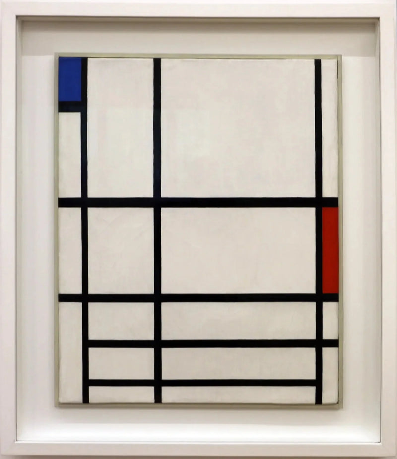 Komposition in Rot, Blau und Weiß II - Piet Mondrian