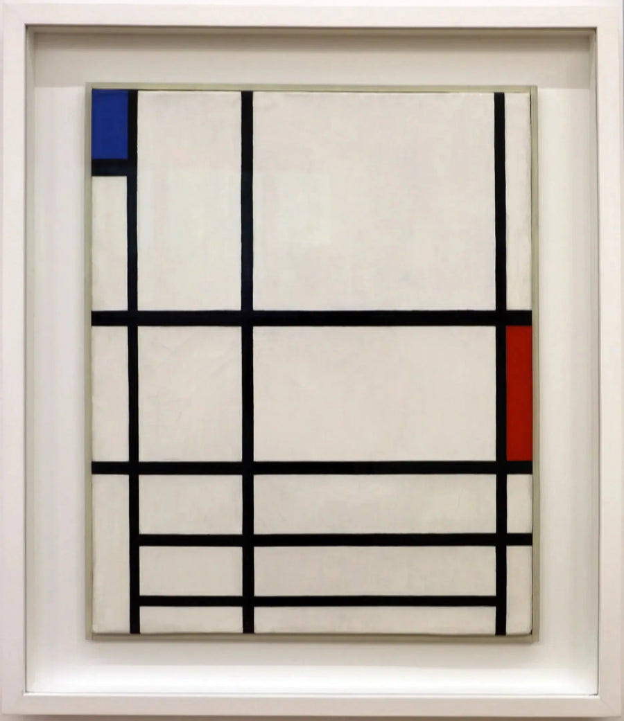 Komposition in Rot, Blau und Weiß II - Piet Mondrian