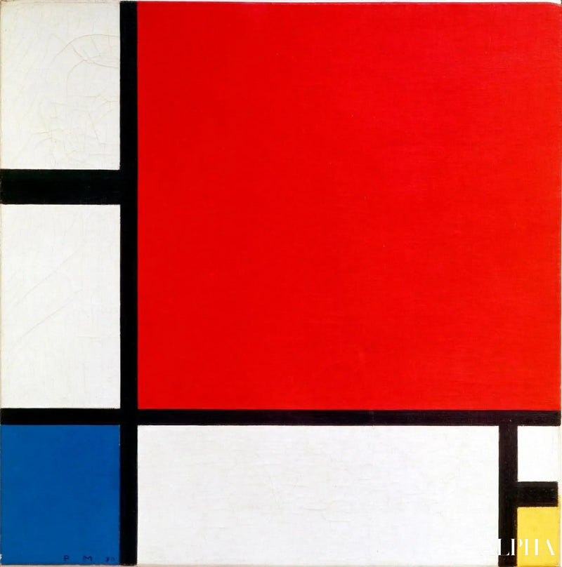 Komposition in Rot, Blau und Gelb - Piet Mondrian