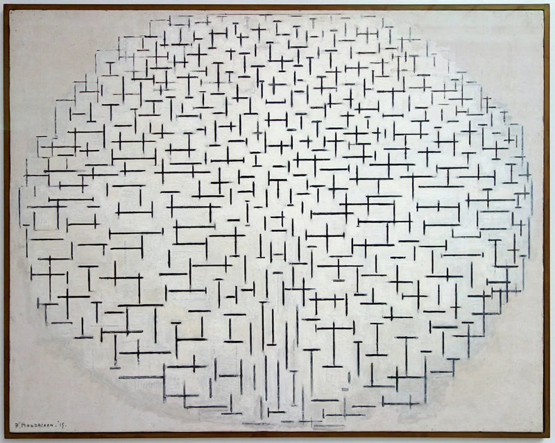 Komposition Nr. 10 (Pier und Ozean) - Piet Mondrian