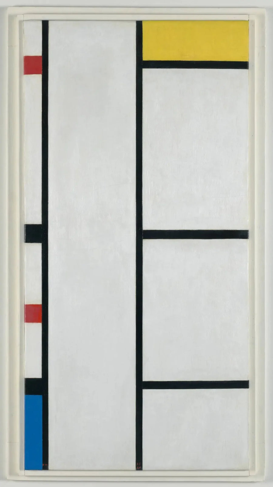 Komposition (Nr. III) weiß-gelb / Komposition mit Rot, Gelb und Blau - Piet Mondrian