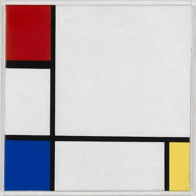 Komposition Nr. IV, mit Rot, Blau und Gelb - Piet Mondrian