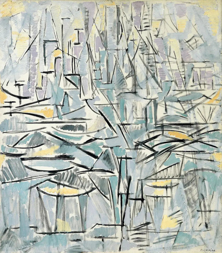 Komposition Nr. XVI, Komposition 1 (Bäume) - Piet Mondrian