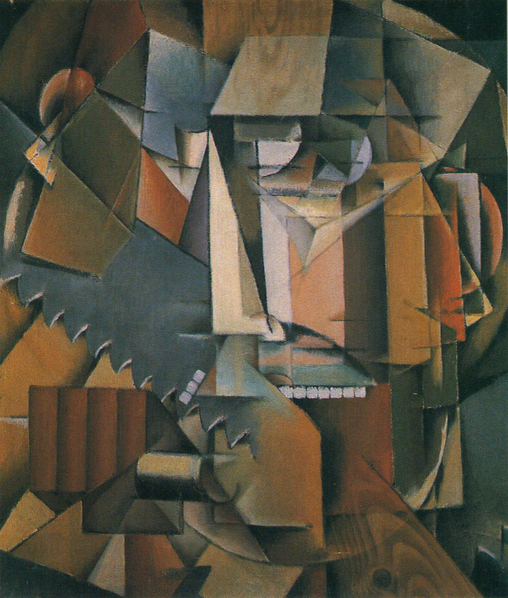Composition non objective (Autoportrait à la scie) - Ivan Kliun image 1 copie peinte à la main à l’huile
