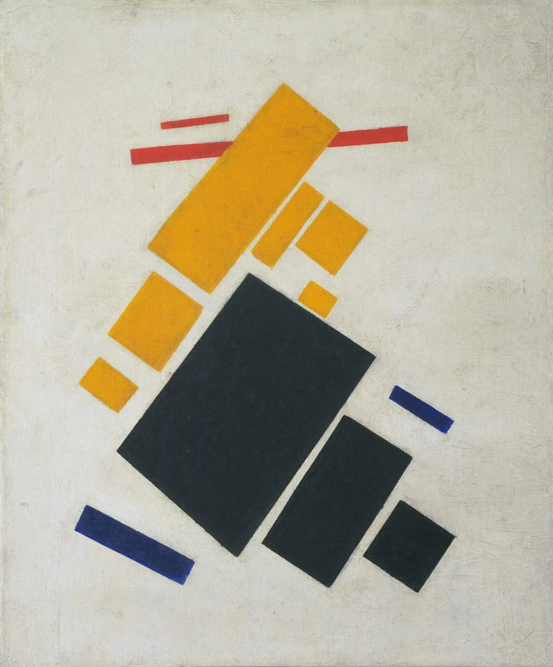 Suprematistische Komposition: Flugzeug im Flug - Kazimir Malevich