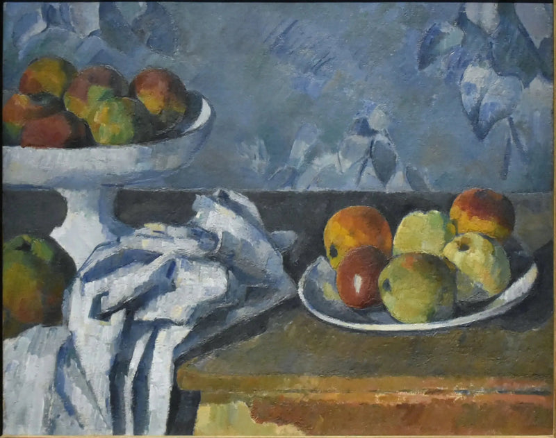 Kompottschale, Teller und Äpfel - Paul Cézanne