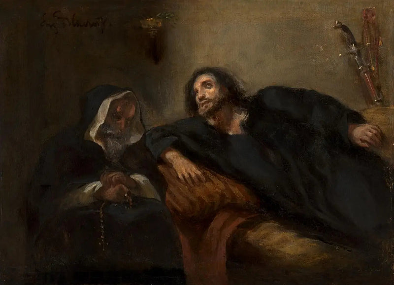 Beichte des Giaour - Eugène Delacroix