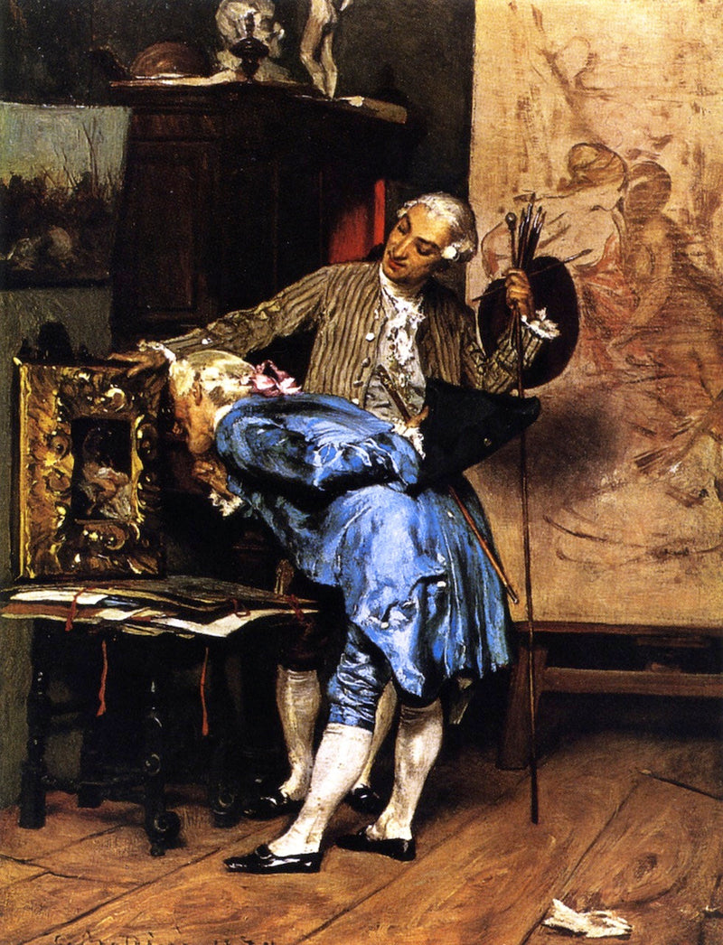Kenner im Atelier des Künstlers - Giovanni Boldini