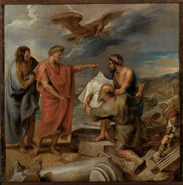 Constantin dirigeant la construction de Constantinople - Peter Paul Rubens image 1 reproduction de peinture à l’huile