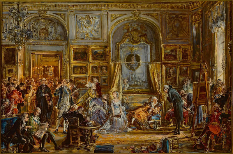 Verfassung vom 3. Mai. Vierjahres-Diet. Bildungskommission. Teilung von 1795. Auszug aus der Serie « Geschichte der Zivilisation in Polen ». - Jan Matejko
