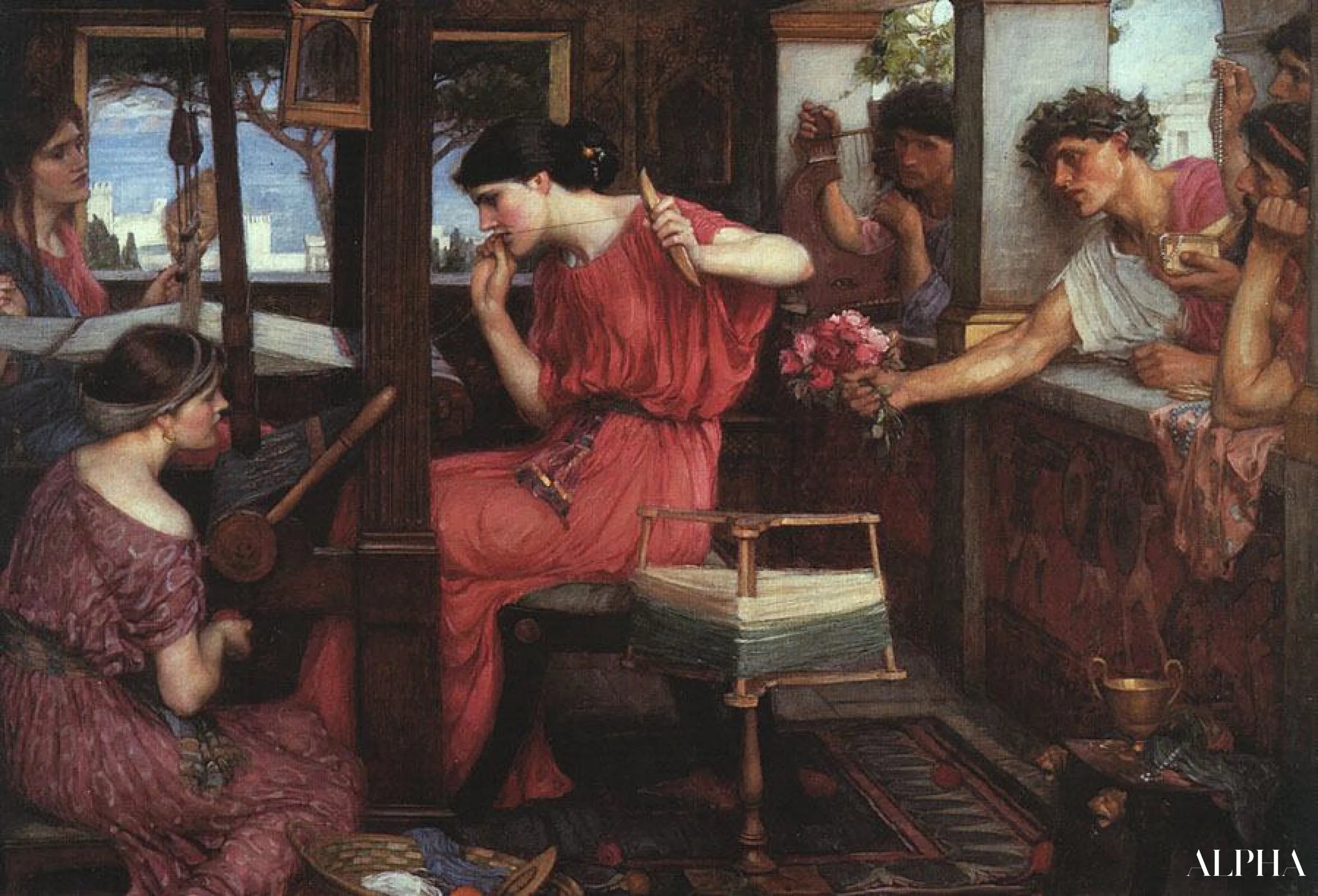 Reproduction du tableau « Consulter l'Oracle - John William Waterhouse » par Alpha Reproduction en peinture à l’huile