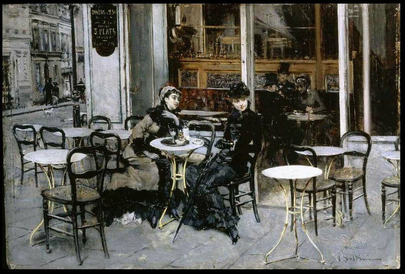 Gespräch im Café - Giovanni Boldini