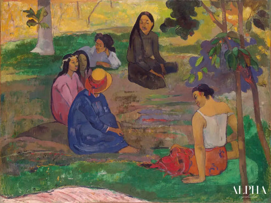 Conversation - Paul Gauguin - Reproductions de tableaux et peintures haut de gamme