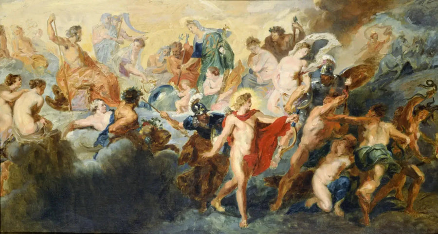 Kopie nach dem Gemälde von Rubens „Der Rat der Götter“ - Pierre-Auguste Renoir
