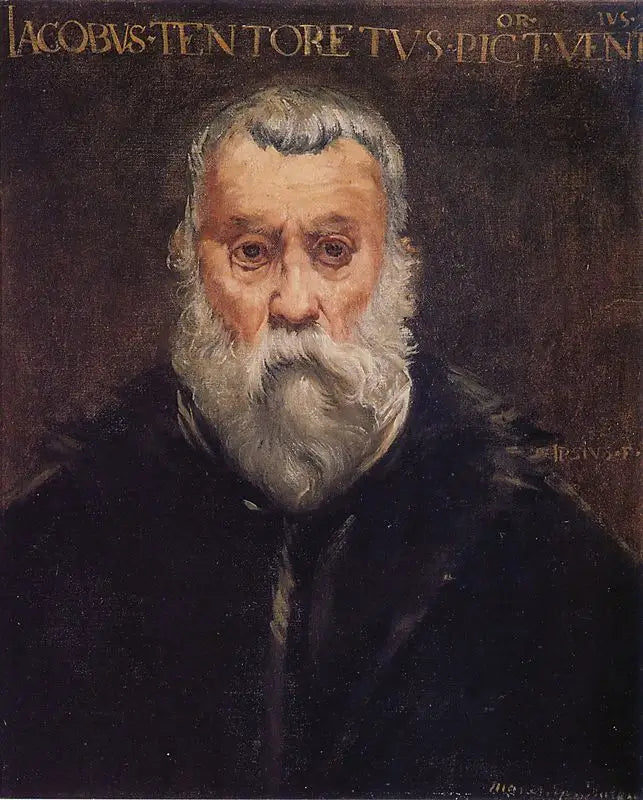 Kopie des Porträts von Tintoretto von ihm selbst - Édouard Manet