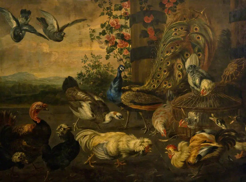 Kampfhähne - Melchior de Hondecoeter