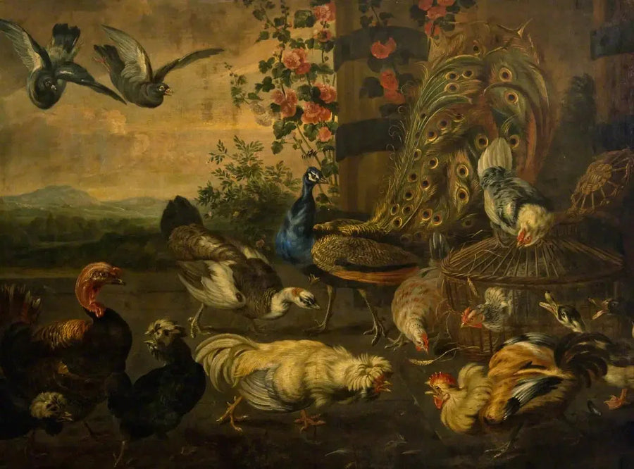 Kampfhähne - Melchior de Hondecoeter