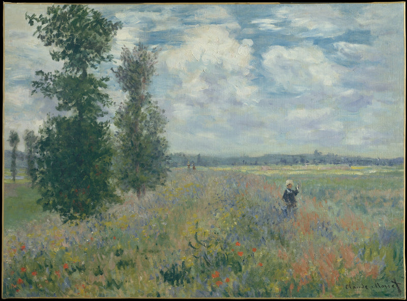 Mohnfelder in der Nähe von Argenteuil W380 - Claude Monet
