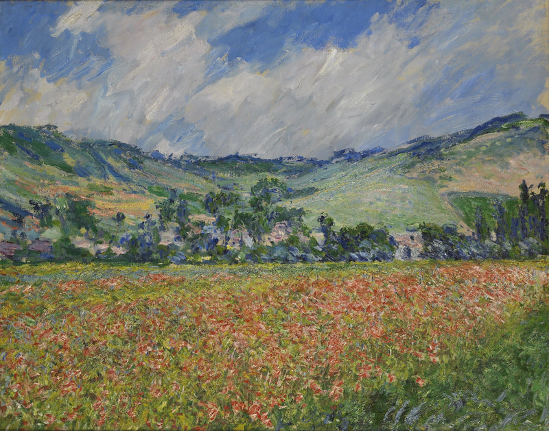 Mohnfeld, Umgebung von Giverny W999 - Claude Monet